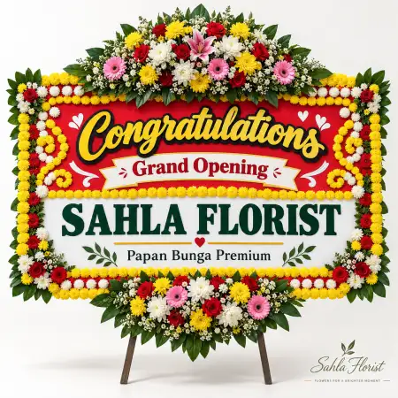 Papan Bunga Ucapan Selamat Kaur